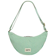 Hindbag Andrea Half Moon Bag - Green Stripes