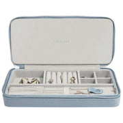 Stackers Sleek Necklace Zipped Travel Jewellery Box - Dusky Blue