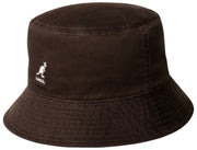 Kangol Washed Bucket Hat - Coffee Bean Brown