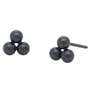 ti2-titanium-small-triple-bead-stud-earrings---black-34330658