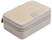 Stackers Luxury Travel Jewellery Box - Taupe Raffia
