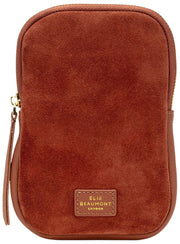 Elie Beaumont Suede Phone Bag - Tan