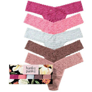 hanky-panky-signature-lace-5-pack-low-rise-thong---wild-rosepeachfizzpearl-greyartichoke-heartdesert-rose-34460027