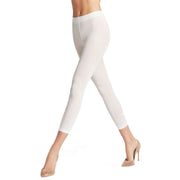 Falke Pure Matt 50 Denier Capri Leggings - White