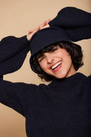 Hindbag Bob Wool Bucket Hat - Navy Blue
