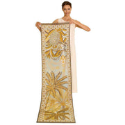 powder-patterned-palms-cotton-scarf---beigebrownyellow-34326660