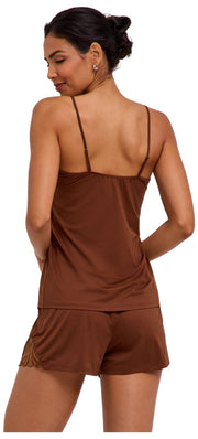 Falke Delicate Touch Chemise Top - Deer Brown