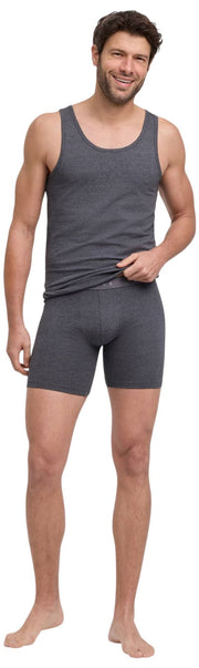 Falke Daily Comfort 2-Pack Long Leg Boxer - Dark Grey Heather