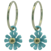 ti2-titanium-ten-petal-flower-charm-hoop-earrings---kingfisher-blue-34330769