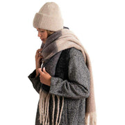 totes-toasties-chunky-woven-blanket-scarf-and-hat-set---oat-creamgrey-34518452
