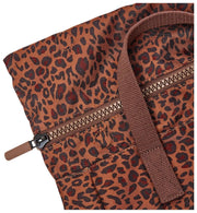 Roka Canfield B Medium Recycled Canvas Backpack - Mini Leopard Brown