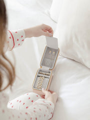 Stackers Travel Jewellery and Watch Box - Blush/Gold