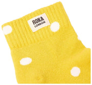 Roka Wembley Ankle Socks - Yellow Dot