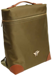 Alice Wheeler London Shoreditch Primrose Lightweight Backpack - Olive Green