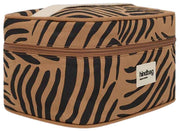 Hindbag Gaspard Vanity Bag - Zebra Cinnamon Brown
