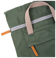 Roka Finchley Small Recycled Canvas Backpack - Thunderstorm Green
