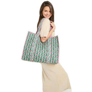 elie-beaumont-serendipity-cotton-quilted-tote-bag---lotus-greenpink-33884645