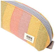 Roka Tate Small Cotton Canvas Pouch - Faded Multi Stripe