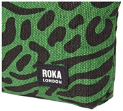 Roka Maida Vale Small Cotton Canvas Pouch - Artichoke Green