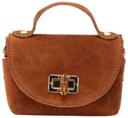 Elie Beaumont Suede Mini Bambou Bag - Tan
