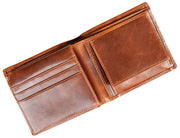 Dents Itchen Coin Bifold Wallet - Cognac Brown
