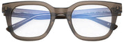 MessyWeekend Ozzy Blue Light Reading Glasses - Clear/Olive Green