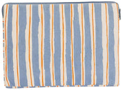 Hindbag Ava Medium 15inch Laptop Case - Orange/Blue Stripes
