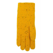 dents-cable-knit-marl-yarn-gloves---ochre-yellow-34477742
