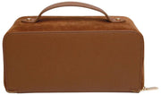 Alice Wheeler London Kensington Suede Train Case - Fudge Tan