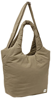 Roka Oxford Medium Taslon Shoulder Bag - Basil Brown