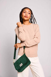 Hindbag Margault Shoulder Bag - Velvet Pine Green
