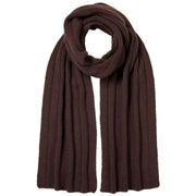 falke-pure-cashmere-ribbed-scarf---dark-brown-34332433