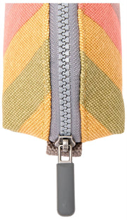 Roka Tate Small Cotton Canvas Pouch - Faded Multi Stripe