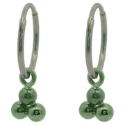 ti2-titanium-triple-bead-charm-hoop-earrings---light-green-34330762