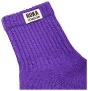 Roka Windsor Solid Crew Socks  - Purple