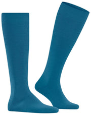 Falke Airport Knee High Socks - Cyan Blue