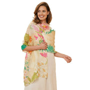 powder-linen-tropical-flora-and-fauna-scarf---coconut-cream-34323990