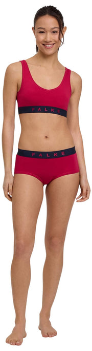 Falke Daily Comfort Print 2-Pack Bustier Bralette - Red/Black