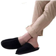isotoner-real-suede-mule-slippers---black-34523535