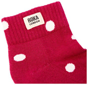 Roka Wembley Ankle Socks - Red Dot