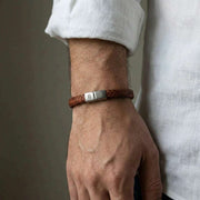 steel-barnett-riley-sleek-braided-leather-bracelet---caramel-brown-35896675