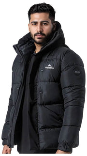 Helvetica Mountain Pioneers Barnes Hooded Parka Jacket - Black