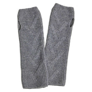 falke-ribbed-lambswool-wristlet-gloves---grey-mel-34458966