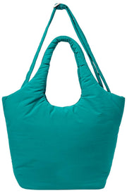 Roka Oxford Medium Taslon Shoulder Bag - Ocean View Blue