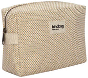 Hindbag Leon Woven Toiletry Bag - Nude Beige