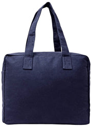 Roka Sloane Medium Cotton Canvas Tote Bag - Navy Blue