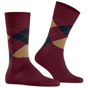 Burlington King Socks - Red/Brown/Blue