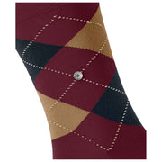 Burlington King Socks - Red/Brown/Blue