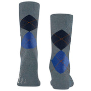 Burlington Dundee Socks - Grey/Blue