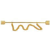 David Van Hagen Gold Plated Collar Bar - Gold